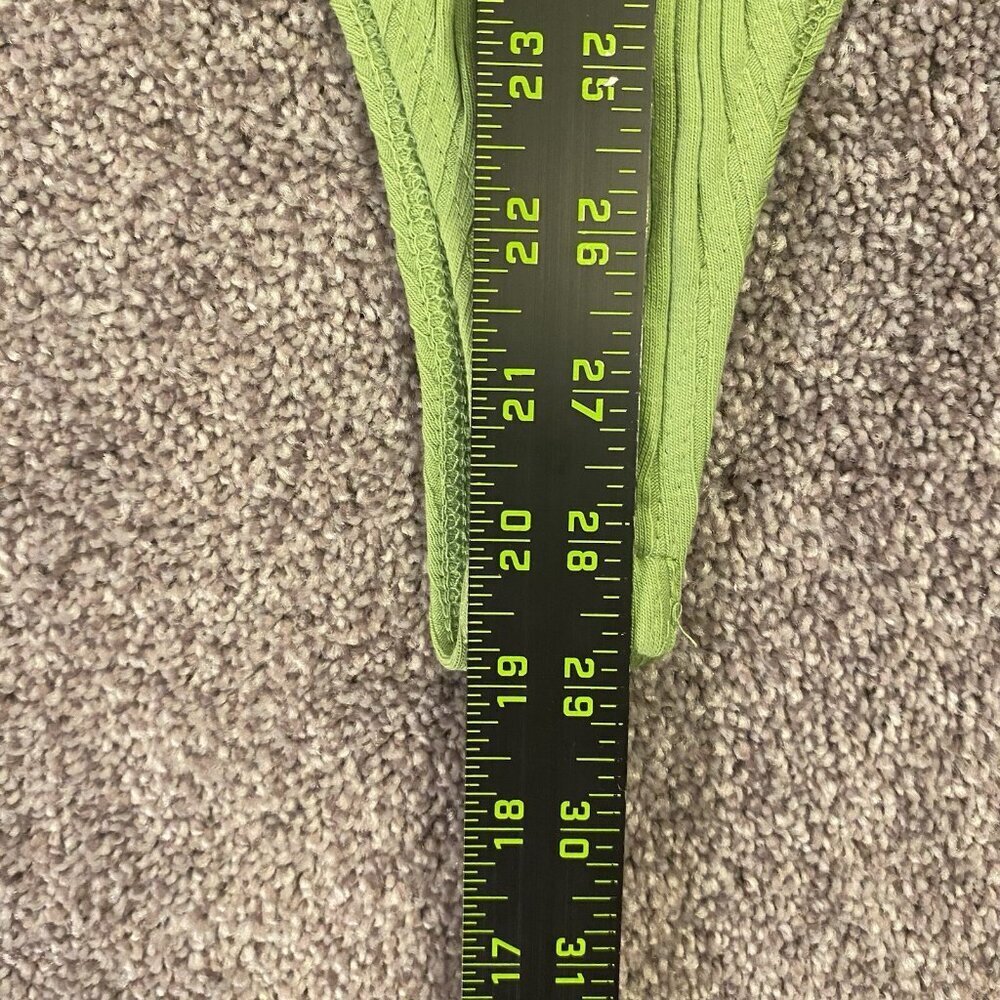 Zara Lime Green Ribbed Crisscross Bodysuit - Picture 12 of 16
